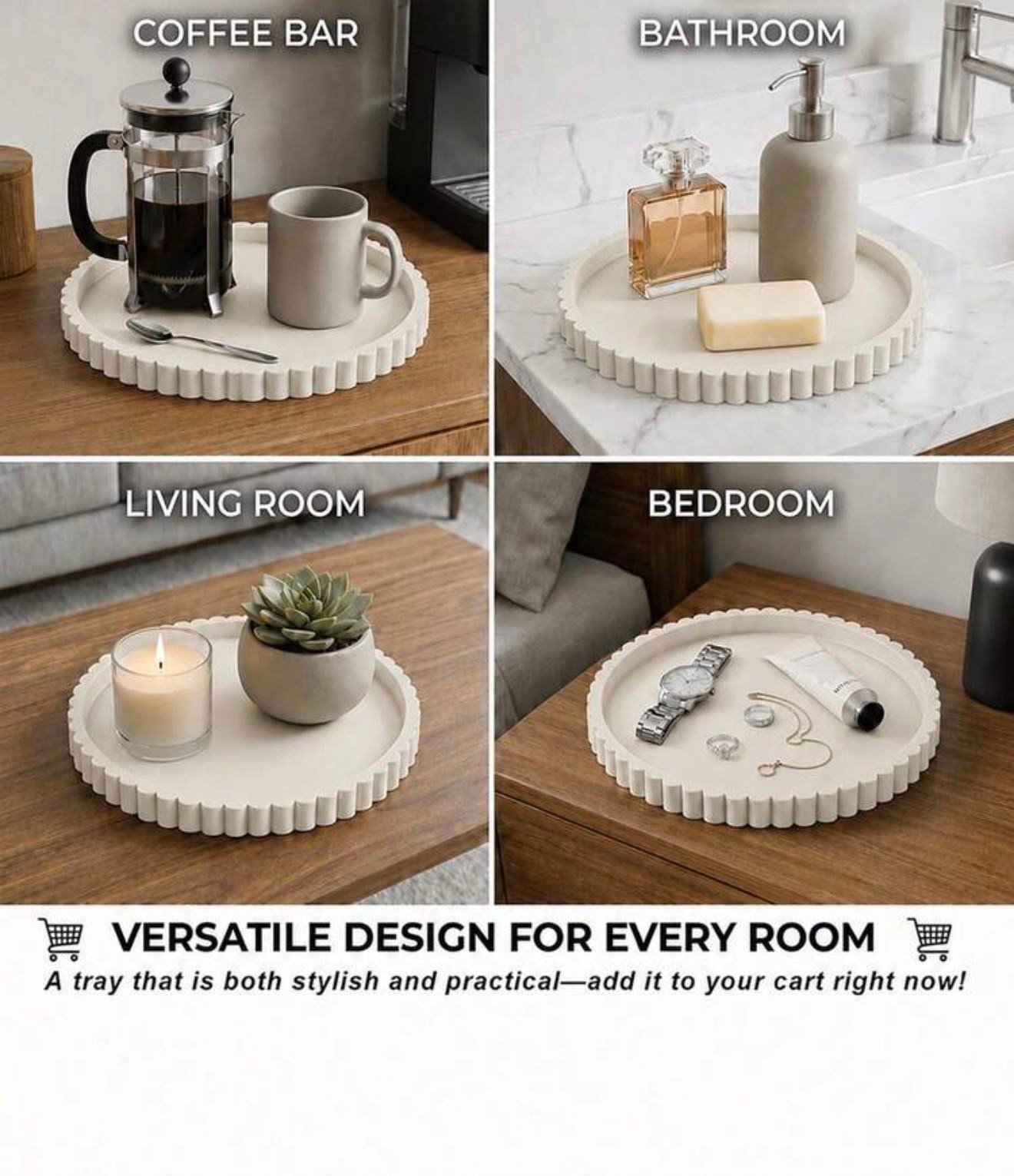 Round Silicone Vanity Tray — photo 3