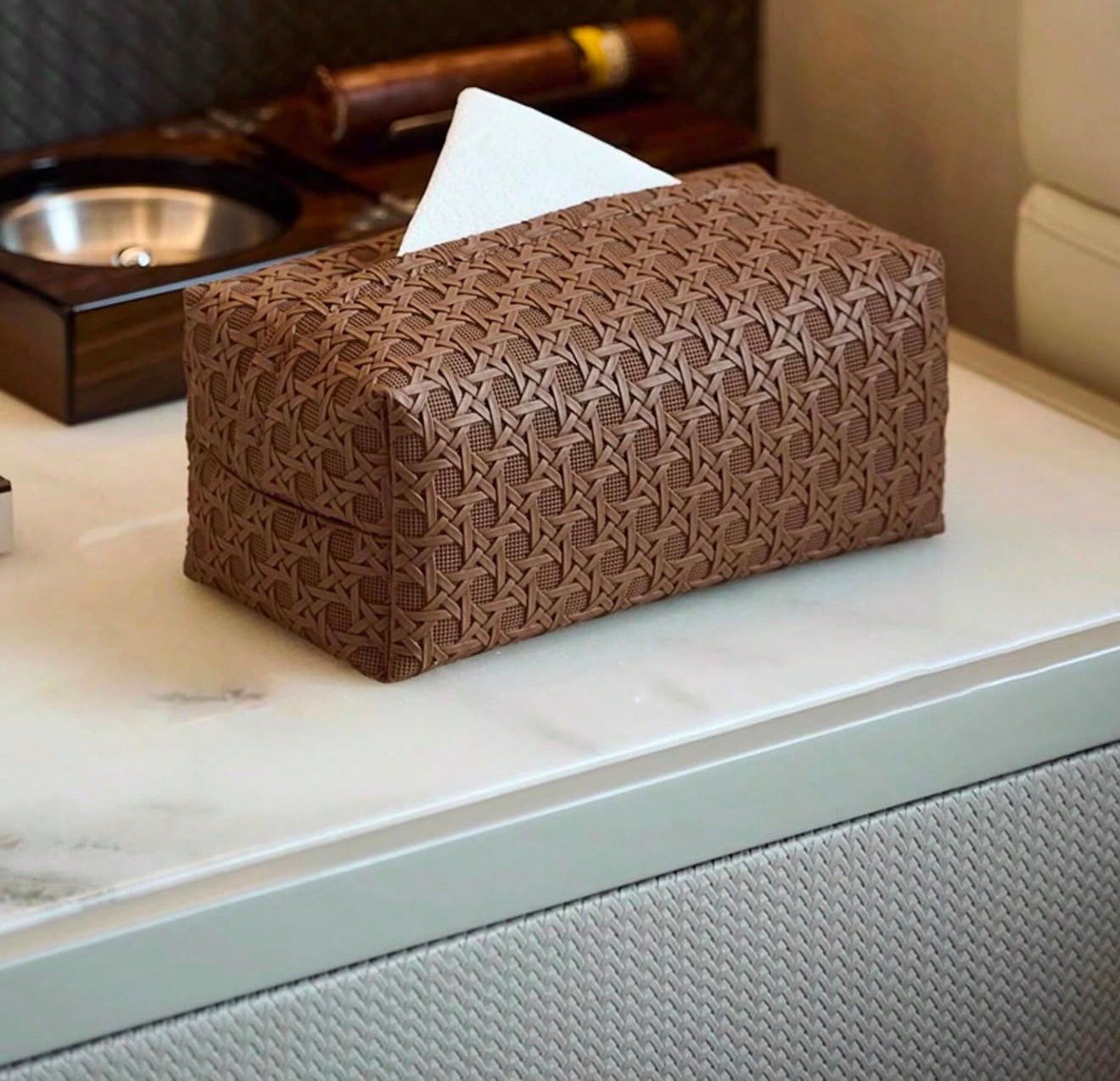 Leather Tissue Box — photo 3